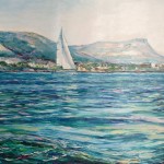 Côte d’Azure. Huile sur toile, 100x81 cm
