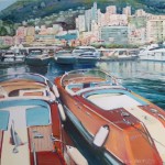 Port du Monaco. Huile sur toile, 81x65 cm