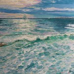 Evening Wavelet. Oil on canvas, 100x87 cm
