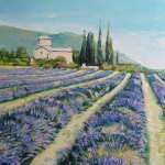 Lavender. Oil on canvas, 100x81 cm