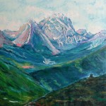 Blue Mountains. Oil on canvas, 80x70 cm