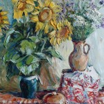 The Sunflowers. Oil on canvas, 54x73 cm
