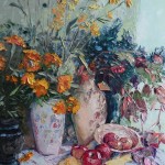 Autumn still-life. Oil on canvas, 60x73 cm