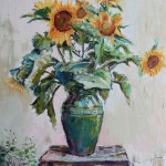 The Flowers of the Sun. Oil on canvas, 54x73 cm