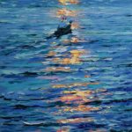 (English) Sun melody. Oil on canvas, 100x50 cm