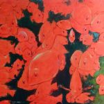 Aquarium II. Oil on canvas, 100x160 cm